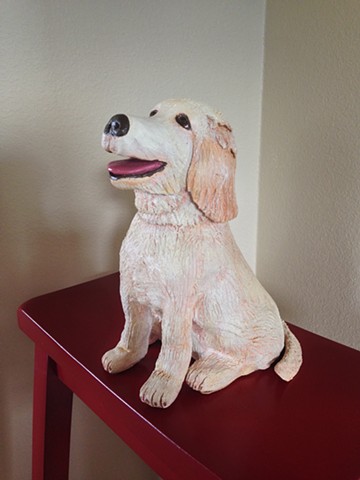 Posey as a puppy. Pet portrait commission