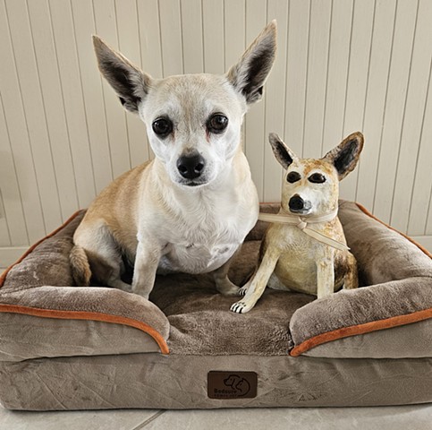 Dolly and Dolly the sculpture 