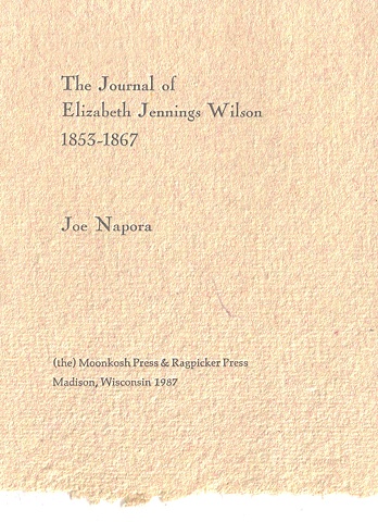 The Journal of Elizabeth Jennings Wilson