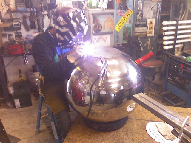 Sphere TIG welding