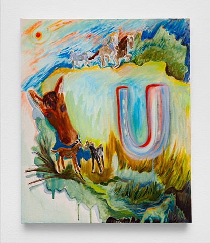 mel cook painting, landscape painting, horse painting