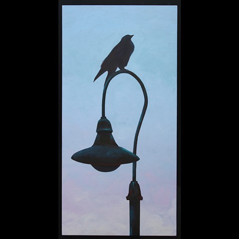 Crow on Light Pole