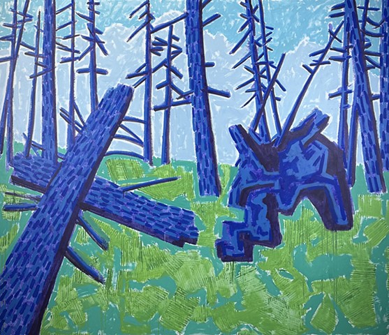 Blue Trees No. 22 : Blue Hill