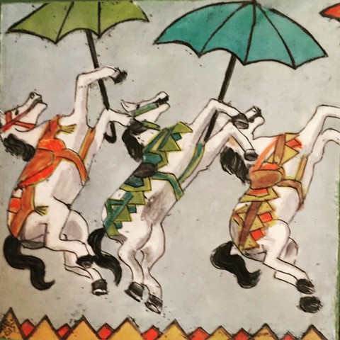 Horses & Umbrellas