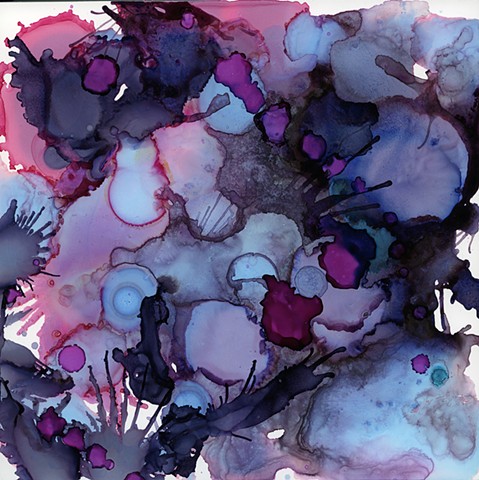 amethyst, purple, blue, water, contemporary art, abstract art.