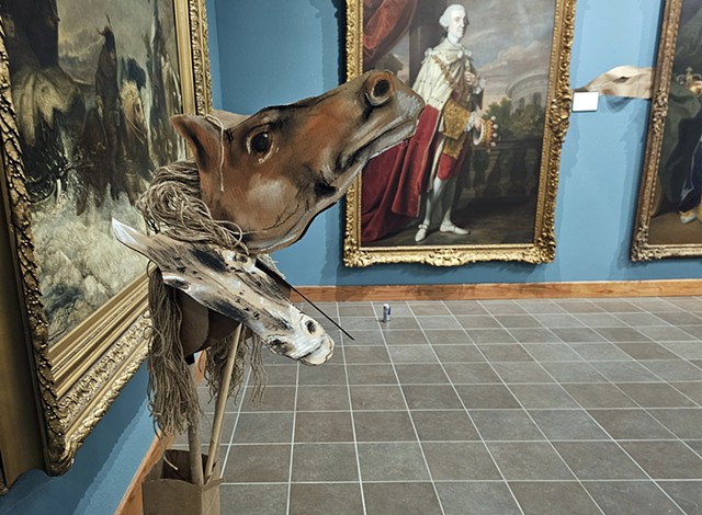 Horse Puppets, Pre-Occupied by Scotty Hensler with collaboration from Mallory Prucha