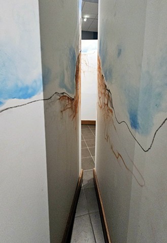 Wall Mural, Pre-Occupied by Scotty Hensler with collaboration from Mallory Prucha
