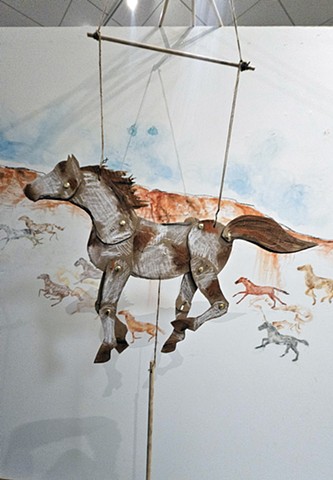 Horse Puppet, Pre-Occupied by Scotty Hensler with collaboration from Mallory Prucha