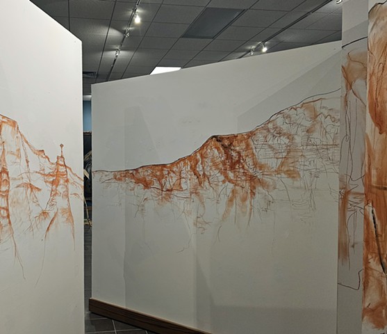 Wall Mural, Pre-Occupied by Scotty Hensler with collaboration from Mallory Prucha