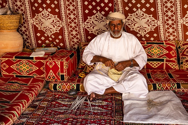 Omani Basket Weaver