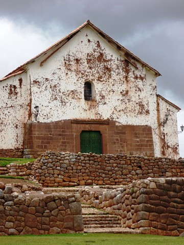 Spanish Church Built On Top of Incan Ruins