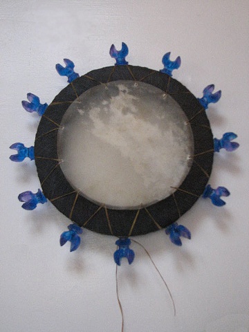 Raku Ceramic Drum Castglass