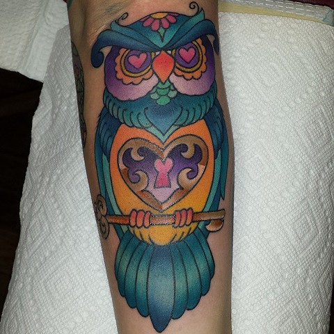 candy color owl