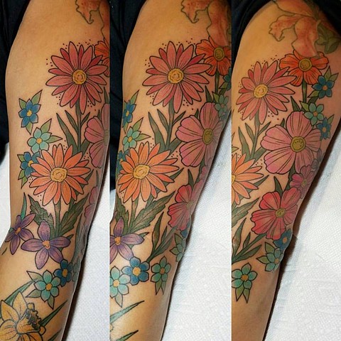 folky floral arm filler