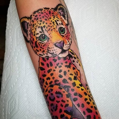 Lisa Frank leopard!