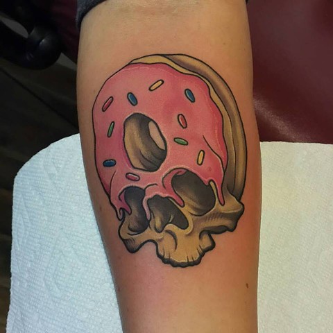skull donut