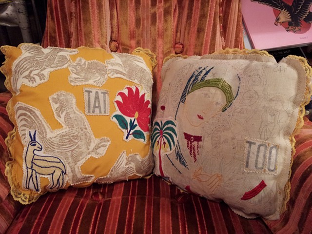 Tat Too pillows I made