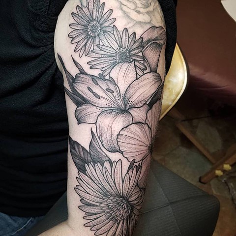 floral with hibiscus