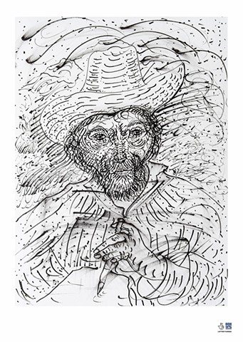 Reed Pen Mistral. after van Gogh. Gleason.