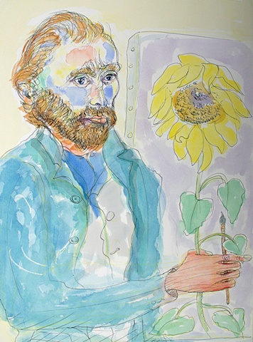 Tribute to Vincent van Gogh series. Gerry Gleason. 2012.