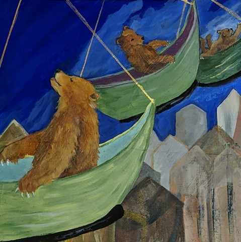 Bears in Swingboats