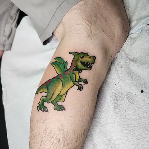Tattoos, tattooing, tattooshop, Kissimmee tattooshop, tattooshops near disney, dinosaur tattoos 