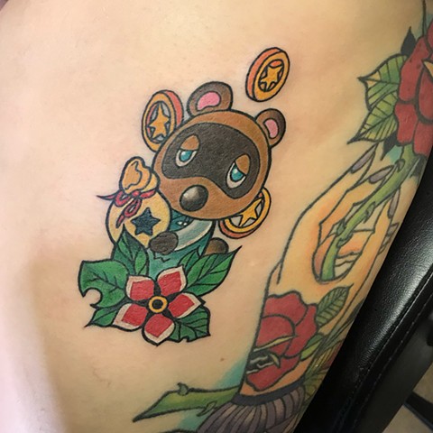 A tattoo of Blathers from Animal Crossing  Stable Diffusion  OpenArt