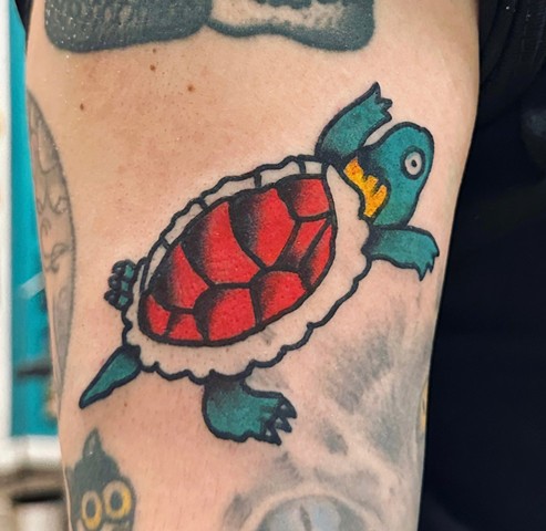 Turtle tattoo, Kissimmee tattooshop, tattooshops near disney, tattoos