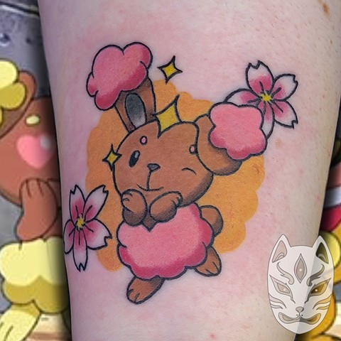 Shiny Buneary from Pokémon by Gina Matuo of Copper Fox in Kissimmee Florida