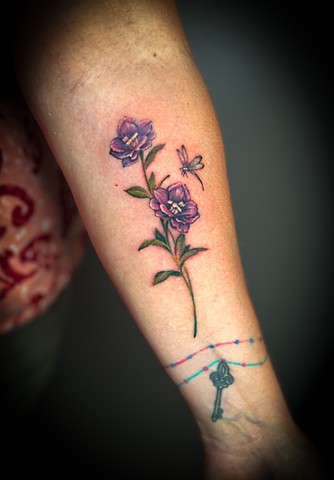 Flowers, flower tattoo, tattoos, tattooing, tattooshop, Kissimmee tattooshops, 