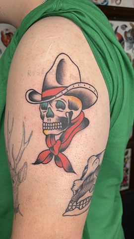 Tattoos, tattoo shop, tattoo shop near disney, Kissimmee tattoo shop, cowboy tattoo, traditional tattoo, 