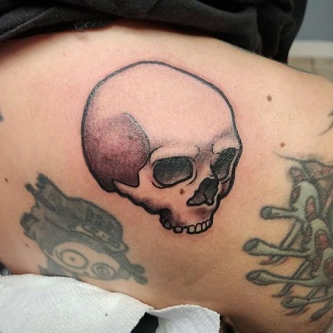 Skulls, skull tattoo, black and grey tattoo, Kissimmee tattoo shop, tattooshops near disney 