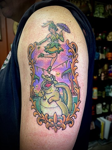 Haunted mansion tattoo, disney tattoo, tattooshops near disney, friendly tattooshop, Kissimmee tattooshop 