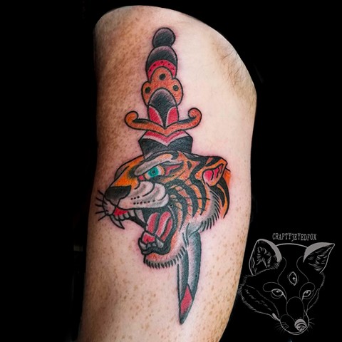 Tiger with Dagger