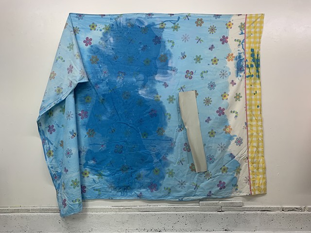 Blue flower sheet