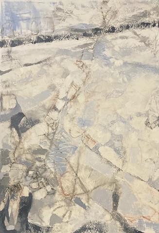 ice/snow series, oil on canvas, 2022