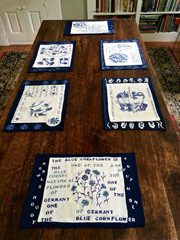 Blue & White Project Book of PLACEmats Table Setting View