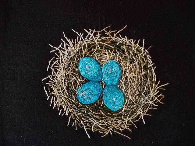 Nest of Robin's Eggs