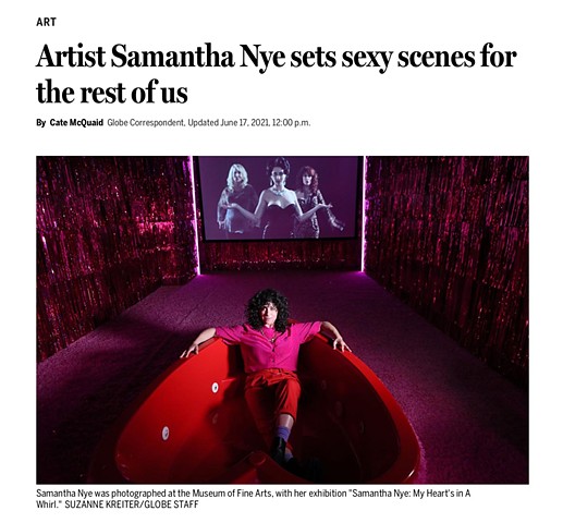 Artist Samantha Nye Sets Sexy Scenes For The Rest Of Us-  Boston Globe,