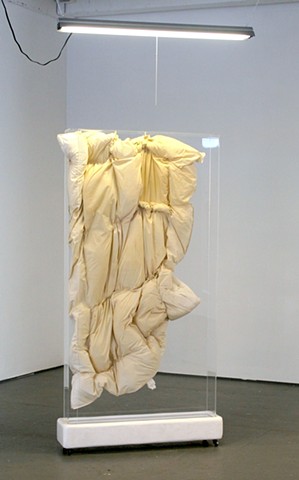 sculpture art mattress reliquary lauren carter