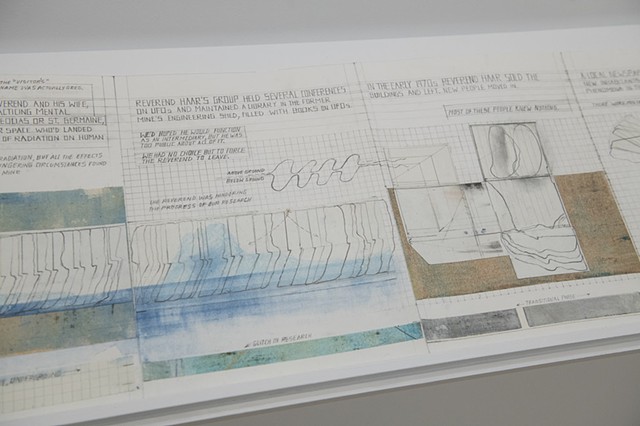 We need the mine to look abandoned, detail of book installation