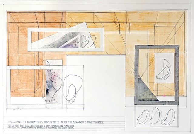 Visualizing the laboratories constructed inside the abandoned mine tunnels.