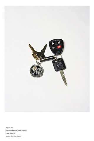 Iten No. 020
Description: Keys with Pewter Key Ring
Found: 30/09/15
Location: Bata Shoe Museum 