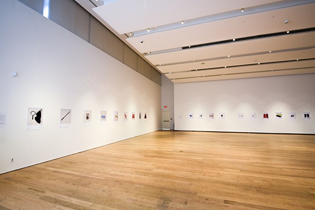 Installation view of Lost and Found at the Gardiner Museum, Toronto Canada