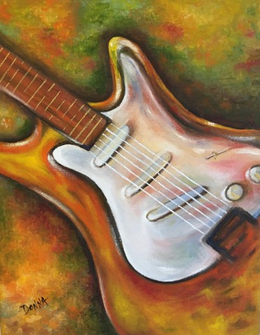 Guitar
I did a study of this beautiful piece but cannot find the name of the original artist anywhere online. All credit goes to this artist & my rendition is in his/her honor.