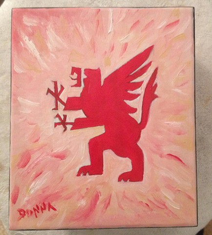 CHC Griffin
Oil on Cigar Box
Donation to the 2014 Chestnut Hill College Gala Scholarship Fundraiser