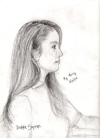 "My Kelly"
(A live model study with
The Ivyland Art Group)
The Kelly Smith Private Collection
