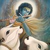 Krishna With Cow