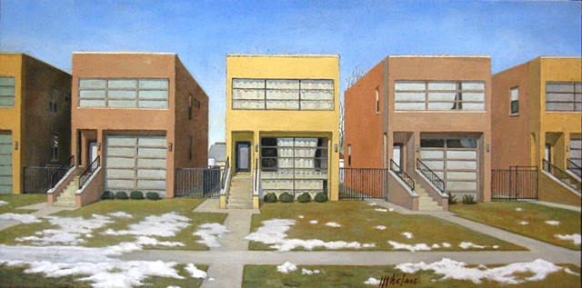 Contemporary middle-class homes in Chicago