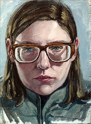 Self-Portrait with Large Glasses
